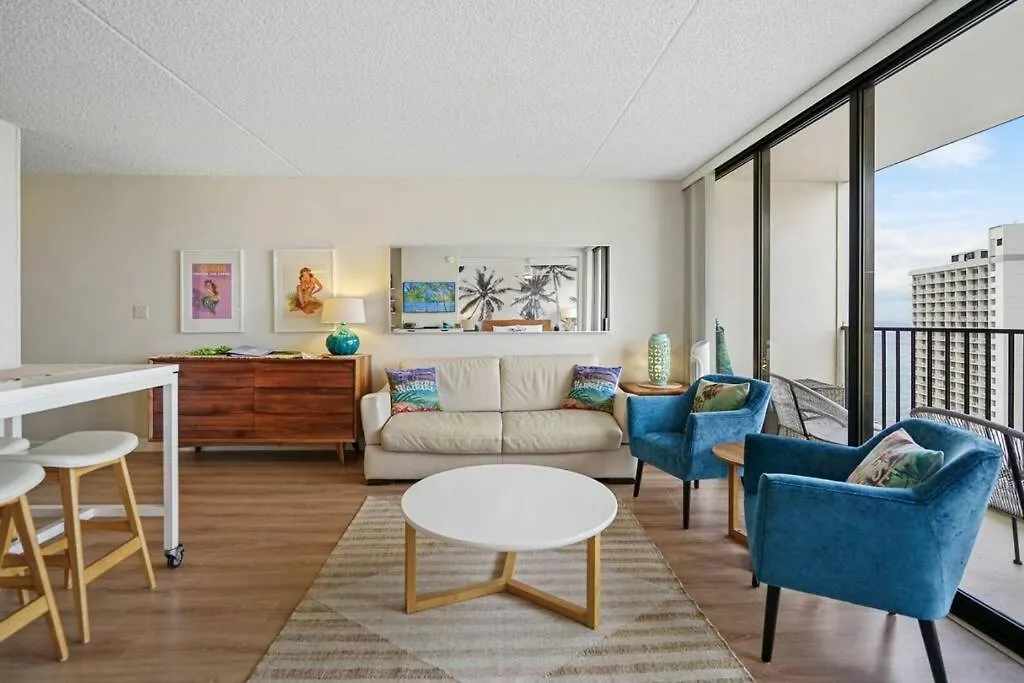 Lilo Suite -Ocean View - 1 Free Parking Honolulu Apartment